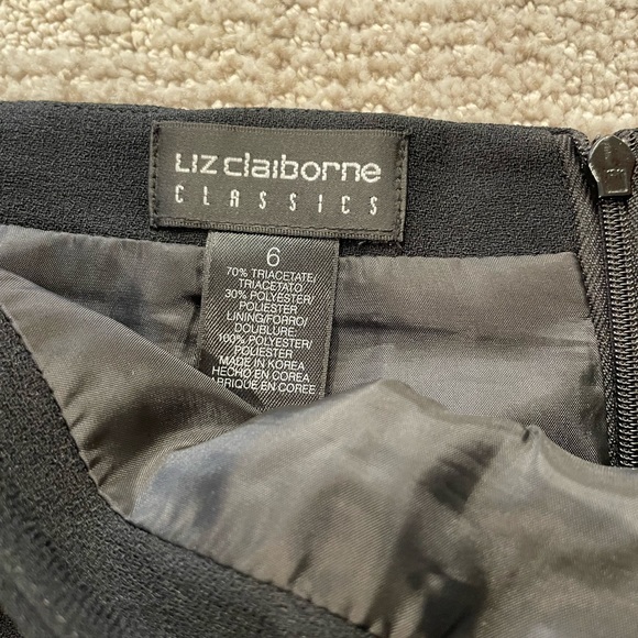 Liz Claiborne Classic Black skirt - Picture 4 of 4